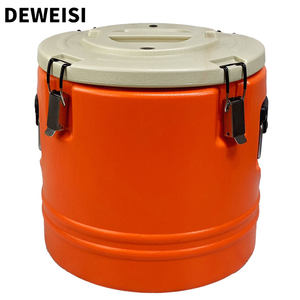 DEWEIS 5L 10L récipient alimentaire en acier inoxydable isolation forte soupe chaude conservation de la fraîcheur pour une utilisation extérieure de la cantine - Product Image 1