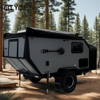 Mini-remorques de voyage de luxe pour le camping en plein air, remorques utilitaires pour les campeurs tout-terrain