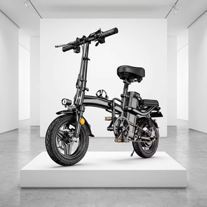 <span class=keywords><strong>Bicicleta</strong></span> Eléctrica Plegable de 14 Pulgadas, Motor de 400W, Una Velocidad, Batería de Litio, Alcance de 80km, <span class=keywords><strong>Bicicleta</strong></span> Eléctrica Ligera Plegable para Mujer - Product Image 1