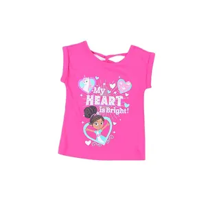 Liquidation vente vêtements enfants coton été bébé enfants hauts t-shirts bébé filles t-shirts usine surstock