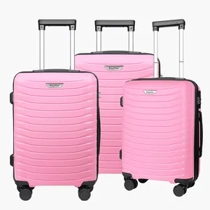 PP 19 23 27 Hand Carry Custom Suitcase Luggage Wear and Fall Resistant Suitcases Trolley Pink Luggage Set For Women