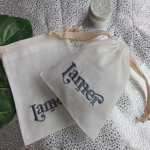 Bolsa de Microfibra Personalizada al por Mayor, Bolsa de Embalaje para Cosméticos y Joyería, Bolsa con Cordón de Mezcla de Algodón y Lino con Logotipo - Product Image 6