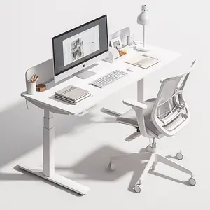 Ofis mobilyaları çift motorlar iş istasyonu bilgisayar akıllı masalar çerçeve yüksekliği ayarlanabilir elektrikli ayakta ofis masası