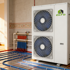 Bomba <span class=keywords><strong>de</strong></span> Calor Monobloque Eléctrica Aire-Agua 9kW-25kW DC Inverter A+++ R32 con Almacenamiento para Uso Doméstico y Hotelero en <span class=keywords><strong>España</strong></span> - Product Image 2