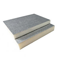 Panneau de conduit pré-isolé en PU/PUR résistant à la compression, en aluminium. Panneau de conduit d'air en polyuréthane écologique et économe en énergie