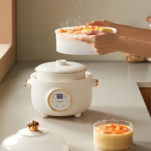 Cuisinière lente électrique, cuiseur vapeur, <span class=keywords><strong>pot</strong></span> en céramique, soupe de nid d'oiseau, ragoût, tonique pour femmes enceintes, supplément pour bébé, <span class=keywords><strong>chauffe</strong></span>-plat - Product Image 5