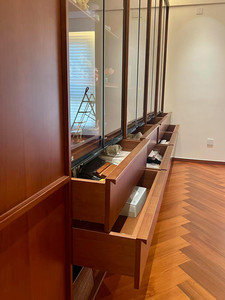 Librería Moderna <span class=keywords><strong>de</strong></span> <span class=keywords><strong>Madera</strong></span> para Sala <span class=keywords><strong>de</strong></span> Estar <span class=keywords><strong>con</strong></span> Tira <span class=keywords><strong>de</strong></span> Luz Integrada, Diseño <span class=keywords><strong>de</strong></span> Pared, Duradera y Ecológica - Product Image 5