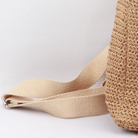 Sac à dos en paille de papier tissé à la main, sac de plage bohème pour femme avec sangles réglables, sac à dos de voyage d'été pour la plage