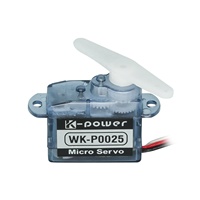 P0025 Servomoteur 2,5g 0,07s à Engrenages Plastiques Mini Micro Servomoteur pour RC, Planeur, Avion, Hélicoptère, Modèles Aéronautiques, Kits DIY