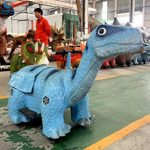 SGDC016 Venta caliente Coin Operation Cart Ride Theme Park Kids Triceratops Dinosaur Battery Car - Product Image 3