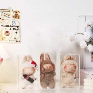 Puppen figur Voll transparenter Acryl-Vitrinen schrank mit Staubs chutz für Vitrinen - Product Image 6