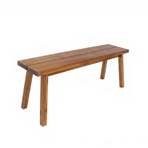Fabricant de bancs en bois sur mesure pour les jardins, les parcs et les projets d'aménagement paysager avec finition résistante aux intempéries et service OEM ODM - Product Image 1