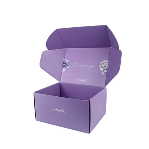 Biodegradable Eco-Friendly Rigid Corrugated Paper <b>Boxes</b> with Matte Lamination and Embossing Full Color Foldable Shipping <b>Boxes</b> - Product Image 1