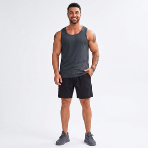 Débardeur en tricot personnalisé pour homme, respirant, impression par transfert thermique, entraînement sportif, yoga, fitness pour moi - Product Image 1