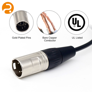 <span class=keywords><strong>Cable</strong></span> de Audio XLR Macho a Doble RCA de Alta Resistencia, Blindado, para Mezclador de Audio Profesional, Amplificador, Altavoz, Hecho en China - Product Image 2