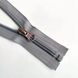 Fermeture éclair en nylon à glissière libre pour vêtements, manteaux, avec curseur autobloquant, doublure en coton, design uniforme scolaire, fermeture éclair longue DIY - Product Image 1