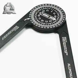 China manufacturer woodworking tools anodized aluminum alloy 360 degree ceiling protractor