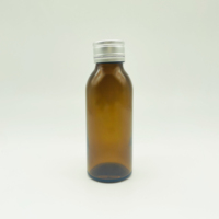 Bouteilles en verre ambré de haute qualité pour sirop contre la toux, 30 ml, 50 ml, 100 ml, avec bouchon