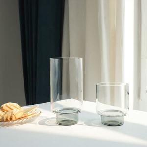 Vasos de Vidrio de Color de Alta Calidad con Logotipo Personalizado, Vasos de Vidrio Negro Transparente de Lujo Resistentes al Calor con Logotipo Personalizado - Product Image 5