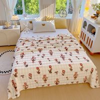 Weiße Fleece-Decke für Couch, Superweiche Gemütliche Decken für Frauen, Niedliche Kleine Überwürfe für Mädchen mit Breiterem Streifendesign