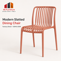 Chaise de salle à manger moderne en plastique, empilable, résistante aux intempéries, pour extérieur, jardin, balcon, café, restaurant - Vente en gros usine