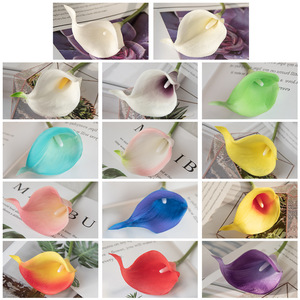 Ramo de Flores de Alta Calidad para el Día de la Madre, Lirios Naturales de Tacto Real, Tallo Único, Lirios Calla Blancos Grandes, Flores Artificiales - Product Image 3
