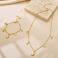 Chaîne de Clavicule Trèfle à Quatre Feuilles Haut de Gamme Luxe Léger Nouveauté 2026 - Bijoux en Acier Inoxydable Style Mori Inaltérable