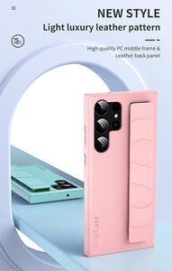 <span class=keywords><strong>Funda</strong></span> para S23 <span class=keywords><strong>Ultra</strong></span> con Correa de Muñeca, PU+TPU, Antigolpes, con Soporte, Diseño Ejecutivo, 10 Colores, Cubierta para Teléfono - Product Image 5