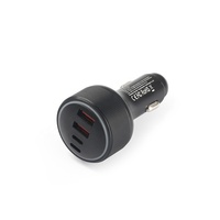 Chargeur de voiture universel HNT Wholesale 160W à 4 ports PD+QC+PPS 2A2C noir pour ordinateur portable et téléphones mobiles