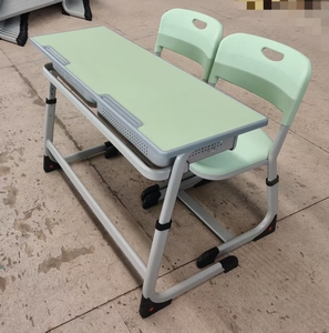 Oferta Especial: Escritorio y Silla Ajustables de Metal, Mesa y Silla Doble para Escuela, Escritorio para Aula, Escritorio para Estudiantes - Product Image 5