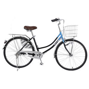 Bicicletta da Città Monomarcia da <span class=keywords><strong>Donna</strong></span> di Produzione Cinese con Cestino Anteriore, <span class=keywords><strong>Bici</strong></span> da <span class=keywords><strong>Donna</strong></span> Classica per Spostamenti Urbani, Bicicletta da Città Pieghevole - Product Image 6