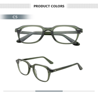 Monture de lunettes élégante en acétate, anti-lumière bleue, monture de lunettes de créateur, lunettes optiques pour femmes