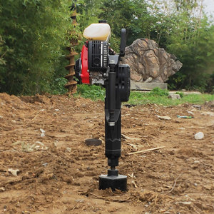 EVER STAR Pile driver portatif 52,7 cm³ Moteur 4 temps Haute efficacité pour panneaux solaires, clôtures agricoles, travaux de poteaux Compact et portable - Product Image 6