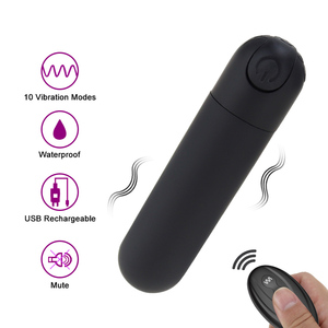 Nuovo 10-Speed impermeabile Wireless telecomando in Silicone USB vibratore Mini proiettile doppio amore per l'uovo giocattolo del sesso per le donne Vagina vibratore - Product Image 2
