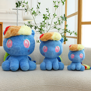Blue Ponys Licorne Poupées Licornes Jouets En Peluche Cheval Animal En Peluche Jouet Ange Pégase Confort Oreiller Coussin pour Griffe Machine Cadeau - Product Image 4