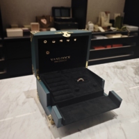 Boîte à bijoux de luxe avec serrure à combinaison pour la confidentialité personnelle, organiseur de rangement pour bagues et colliers, et pochettes
