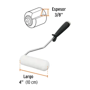 ต้นแบบพร้อมลูกกลิ้งทาสีขนาดเล็ก48ยูนิต4 'x 3/8' ฟองน้ำทรูเปอร์ - Product Image 3