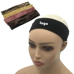 Adjustable velvet wig grip melt hair band custom stretch headbands non-slip sweatband for sports yoga