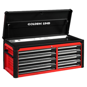Goldenline Hoogwaardige 8 Laden Metalen Stalen Opslag Trolley Aanpasbare Oem Garage <span class=keywords><strong>Roller</strong></span> Gereedschapskast Voor Werkplaats Gebruik - Product Image 2