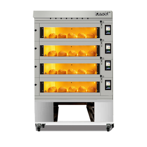 Four à pâtisserie <span class=keywords><strong>professionnel</strong></span> à 4 niveaux avec porte en verre, personnalisable en usine pour le pain, la pâtisserie, les boulangeries - Product Image 6