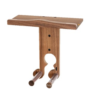 Soporte de pared de madera para guitarra, soporte de exhibición de una sola capa de madera maciza para ukelele y guitarra, decoración para sala de estar - Product Image 5