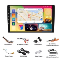 Vente flash : Navigation GPS avec écran tactile IPS 9 pouces, 2DIN, Android CarPlay, universel pour voiture, lecteur FM, montage sur tableau de bord pour BMW