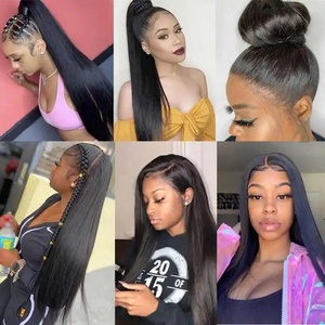 Perruques brésiliennes en cheveux humains en gros avec dentelle transparente, tresses sans colle haute densité pour femmes noires - Product Image 5