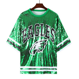 23 colores al por mayor Filadelfia águila lentejuelas Jersey <span class=keywords><strong>vestido</strong></span> mujeres juego día águila lentejuelas <span class=keywords><strong>vestido</strong></span> - Product Image 4