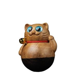 Nanmu ผ้าไหม<span class=keywords><strong>สี</strong></span>ทองลายระฆังแมวการ์ตูนยอดนิยมสมัยใหม่จุดชมวิวเพื่อความสนุกสนานบนโต๊ะ - Product Image 5