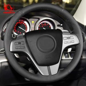 Voiture couture à la main en cuir bricolage concepteur de couverture de volant pour Mazda 6 SAP Wagon berline hayon <span class=keywords><strong>2008</strong></span> 2009 - Product Image 6