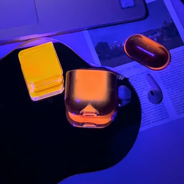 Wholesale Luminous Quicksand for Pro 2 2nd Gen for 3 Headphone Accessories Solid TPU Wireless Charging Shockproof Cover
