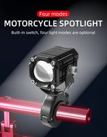 12V 40W Angel Eye Motorrad-Scheinwerfer LED-Spotlichter Motorrad-Nebelscheinwerfer Blinkende Stroboskoplampe