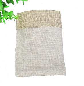 Pochette à cordon en chanvre naturel vente en gros sacs de jute sacs à cordon en toile de jute biodégradable avec ficelle - Product Image 5