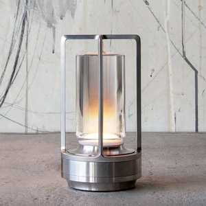 Золотая перезаряжаемая сенсорная Настольная лампа с регулируемой яркостью, оптовая продажа, переносная Ночная лампа для столовой - Product Image 4